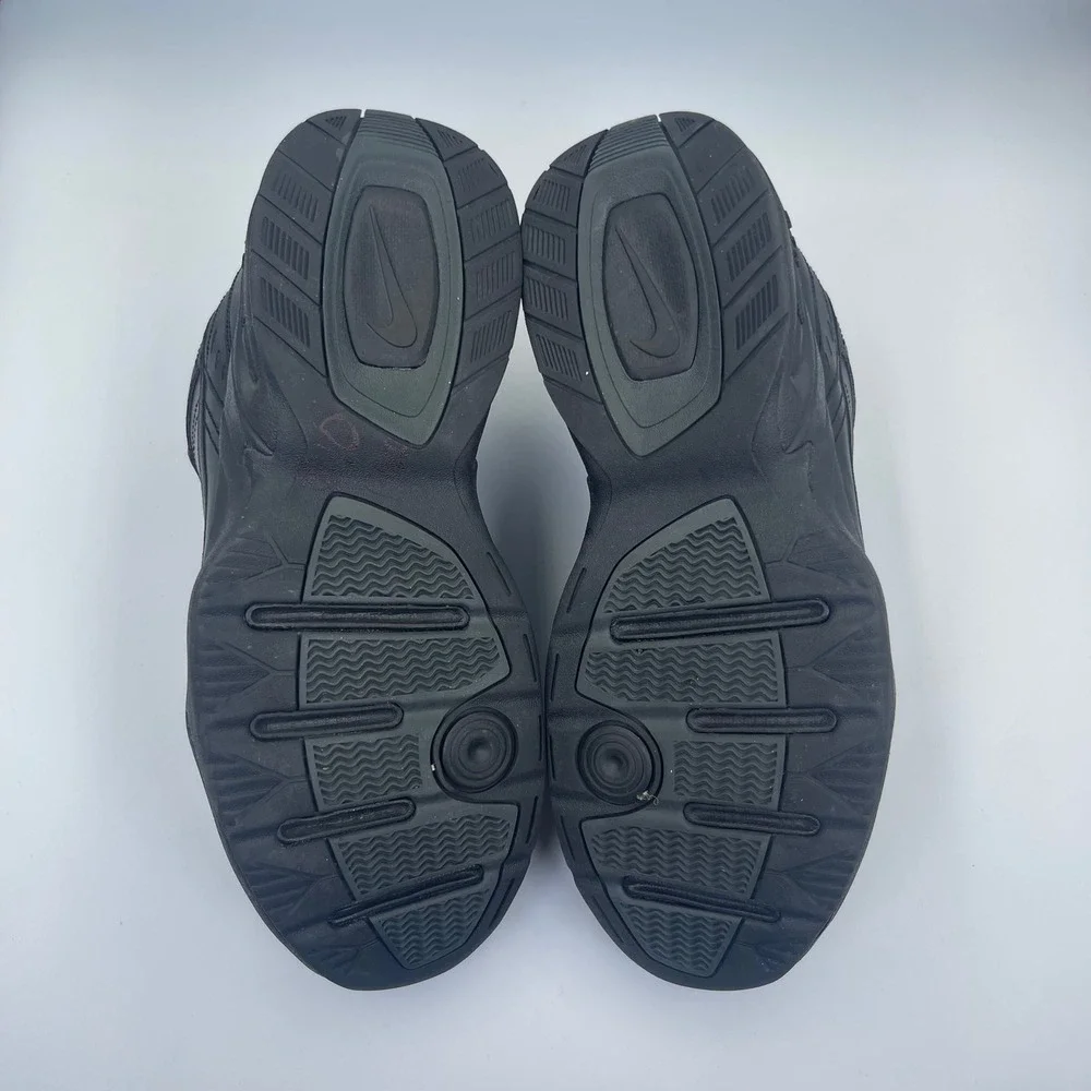 Nike Air Monarch IV Men's Black Leather Training Shoes Size 10 4E Extra Wide